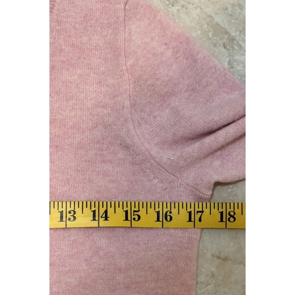 J. Crew Light Pink 100% Cashmere Sweater Size Medium - Picture 6 of 7